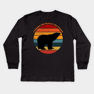 I choose the bear Kids Long Sleeve T-Shirt